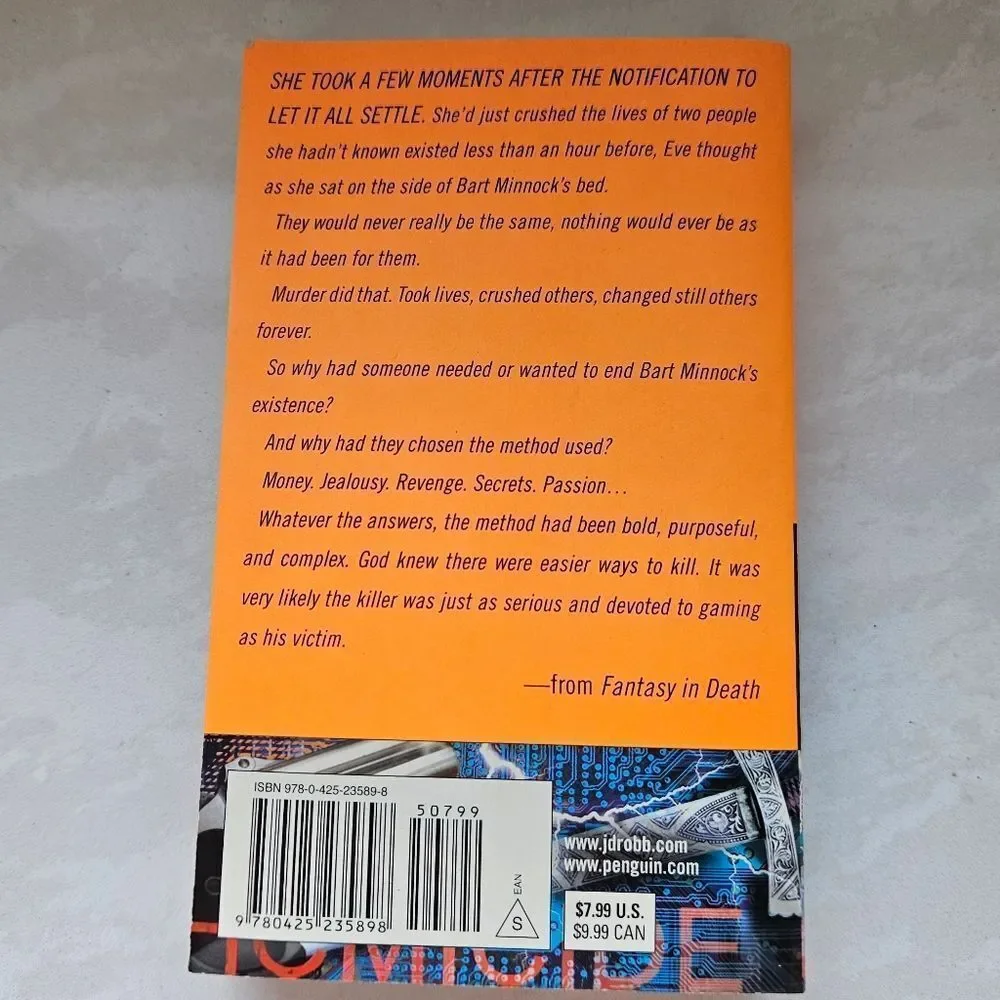 J.D. Robb 'Fantasy in Death' Paperback